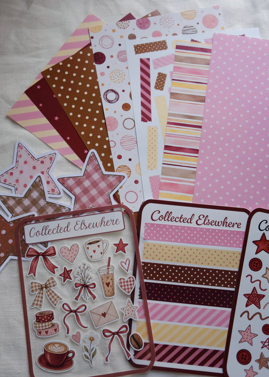 Berry & Toffee Paper and Sticker Pack